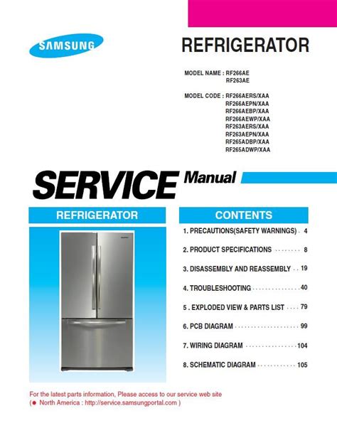 Samsung Rb217abpn Service Manual Repair Guide