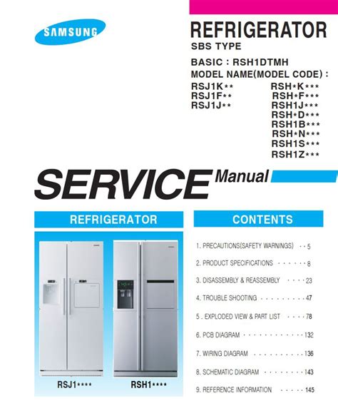 Samsung Rf265abbp Service Manual Technical Training Manual