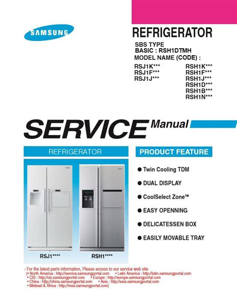 Samsung Rsh1fbpe Service Manual Repair Guide