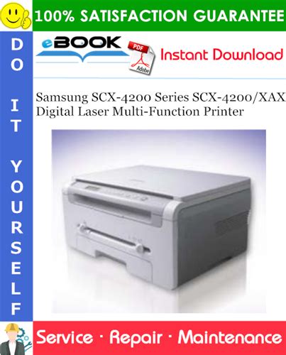 Samsung Scx 4200 Series Scx 4200 Xax Digital Laser Multi Function Printer Service Repair Manual