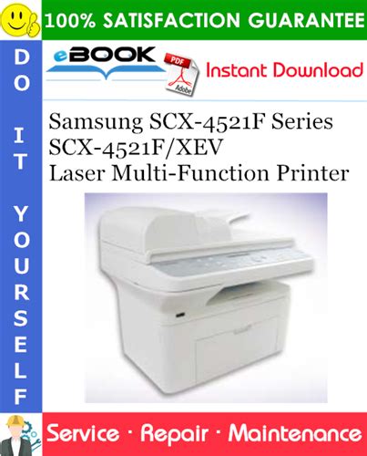 Samsung Scx 4521f Series Scx 4521f Xev Laser Multi Function Printer Service Repair Manual