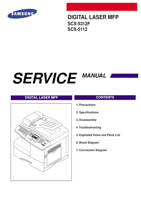 Samsung Scx 5112 Scx 5312f Service Manual Repair Guide