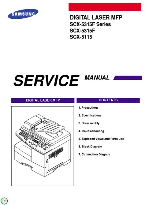 Samsung Scx 5115 5315f Service Manual Repair Guide