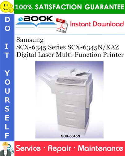 Samsung Scx 6345 Series Scx 6345n Xaa Digital Laser Multi Function Printer Service Repair Manual