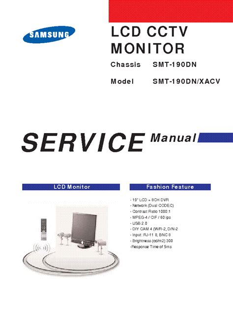 Samsung Smt 190dn Lcd Cctv Monitor Service Manual Download