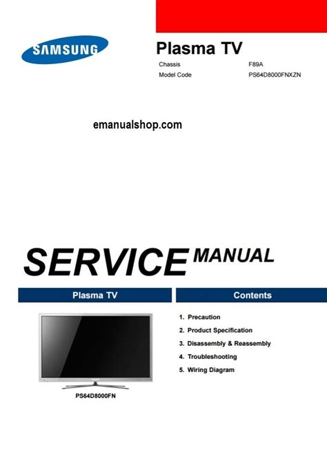 Samsung Sp46l5h1x Tv Service Manual