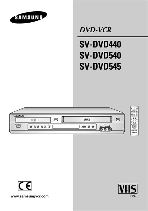 Samsung Sv Dvd340p Dvd440p Dvd Vcr Service Manual