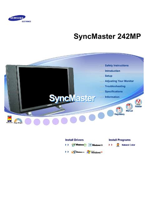 Samsung Syncmaster 242mp Service Manual Repair Guide