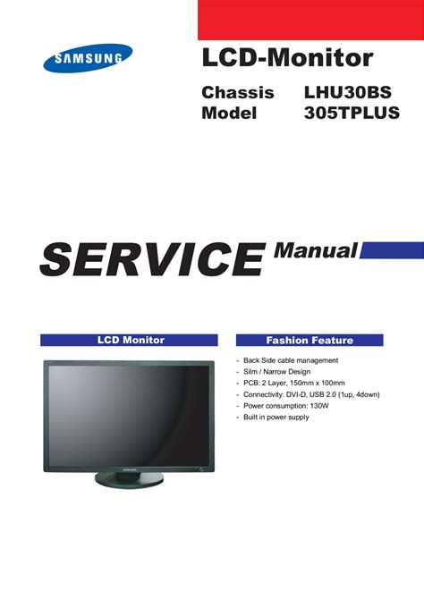 Samsung Syncmaster 2693hm Service Manual Repair Guide