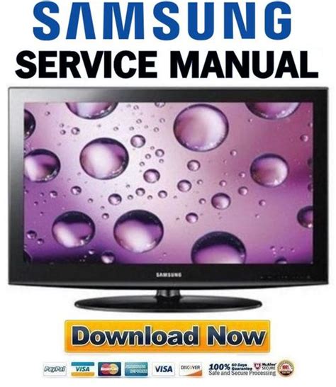 Samsung Un19d4003 Un26d4003 Un32d4003 Ln32d403 Service Manual Repair Guide