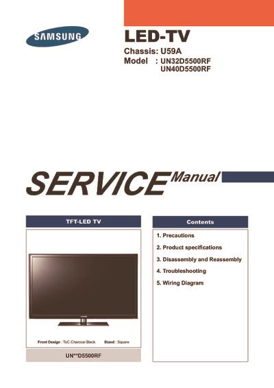 Samsung Un32d5500 Un32d5500rf Service Manual And Repair Guide