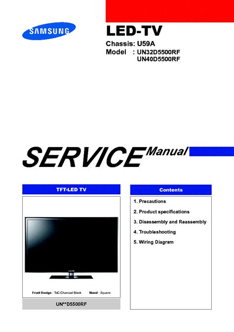 Samsung Un40d5500rf Service Manual Repair Guide