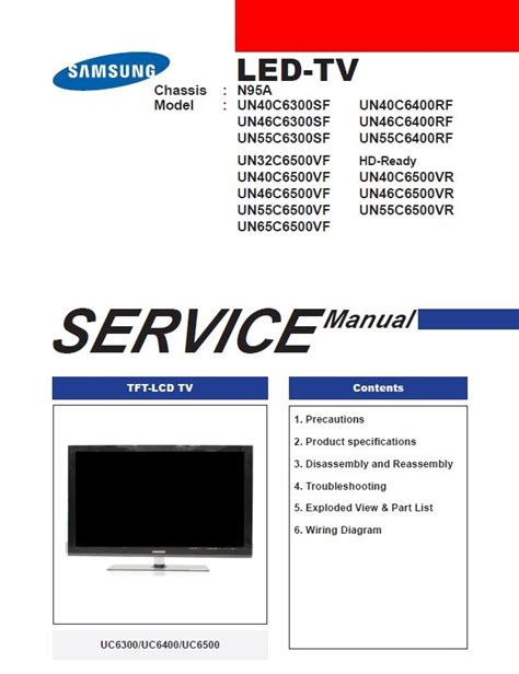 Samsung Un65c6500 Un65c6500vf Un55c6500 Un55c6500vf Service Manual