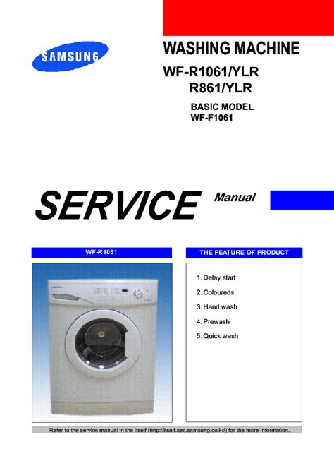 Samsung Wa17ra Wa17xpm Washing Machine Service Manual