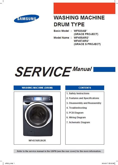 Samsung Wf457argswr Service Manual And Repair Guide