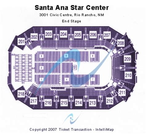 Santa Ana Center Seating Chart