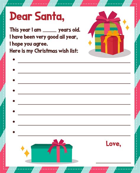 Santa Claus List Template