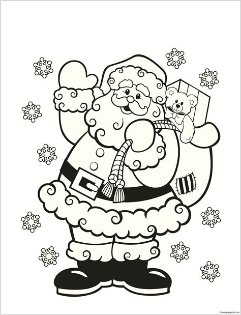 Santa Coloring Sheets Printable
