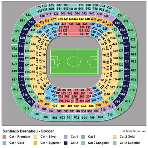 Santiago Bernabeu Seating Chart