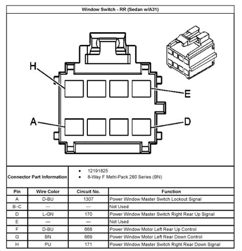 Saturn Power Window Wiring Diagram