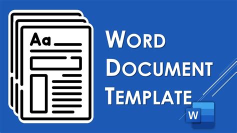 Save A Word Doc As A Template