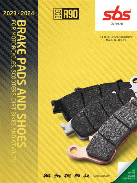 Sbs Brake Pads Catalogue