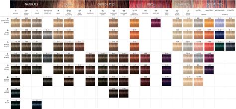 Schwarzkopf Color Chart