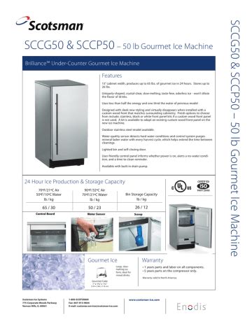 Scotch on the Rocks: The Ultimate Guide to Scotsman SCCG50 Ice Maker