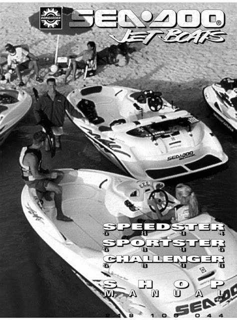 Sea Doo Jet Boat Challenger Workshop Repair Manual 1996