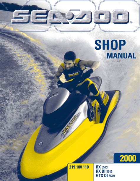 Sea Doo Rx Rx Di Gtx Di Full Service Repair Manual 2000