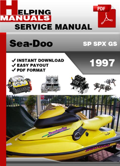 Sea Doo Sp Spx Gs 1997 Factory Service Repair Manual Download Pdf