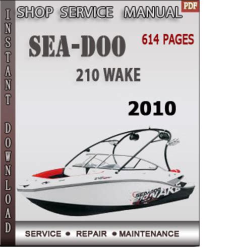 Seadoo 210 Wake 2010 Shop Service Repair Manual Download