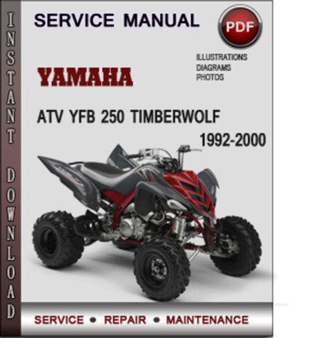 Searchable Factory Yamaha Timberwolf 250 2x4 Service Manual