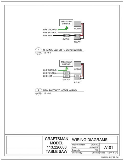 Sears 10 Table Saw Wiring Diagram