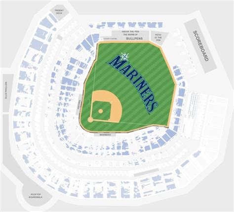 Seat Number Mariners Seating Chart