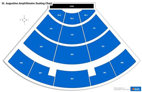 Seat Number St Augustine Amphitheater Seating Chart