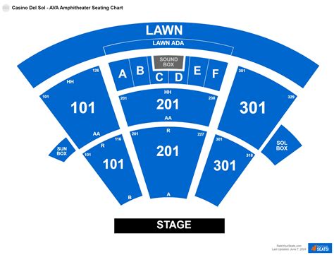 Seating Chart Ava Amphitheater