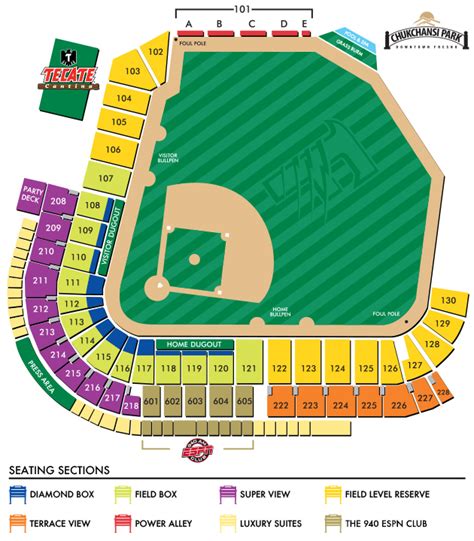 Seating Chart Chukchansi Park