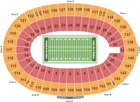 Seating Chart For Cotton Bowl Stadium