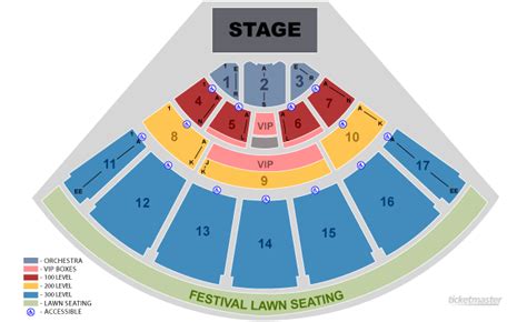 Seating Chart Midflorida Credit Union Amphitheatre