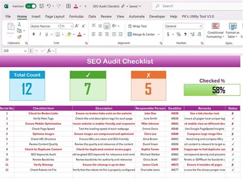 Seo Audit Template