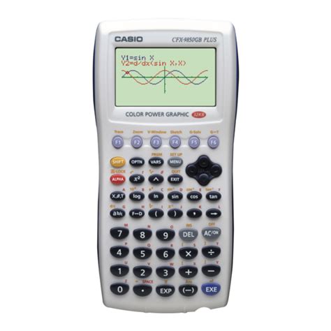 Service Manual Casio Cfx 9850g Plus Graphic Calculator