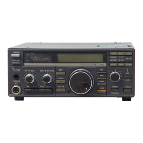 Service Manual Icom Ic 725 All Band Transceiver