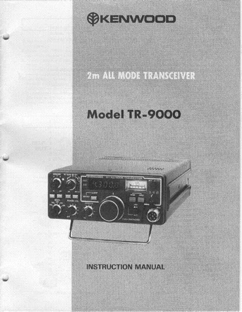 Service Manual Kenwood Trio Tr 9000 Ps 20 Bo 9 Transceiver