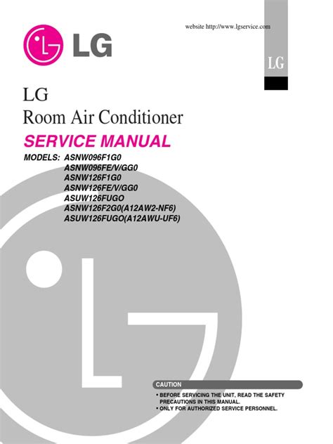 Service Manual Lg Lm1860 Air Conditioner