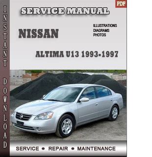 Service Manual Nissan Altima U13 1993 1994 1995 1996 1997 Repair Manual Pdf