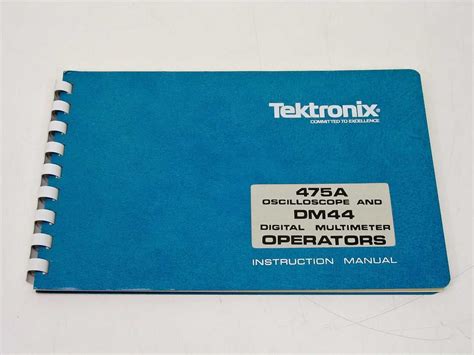 Service Manual Tektronix 475a Oscilloscope