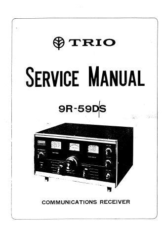 Service Manual Trio 9r 59d S Communications Receiver