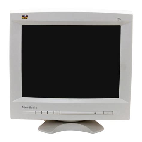 Service Manual Viewsonic Optiquest Q51 Vcdts21375 1 Monitor