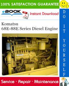 Service Repair Manual Komatsu 68e 88e Series